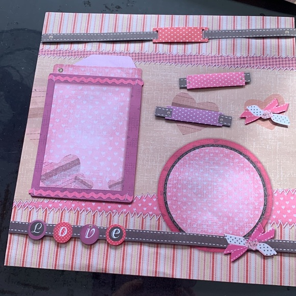 7 pre made 12 x 12” scrapbook pages - Picture 6 of 8